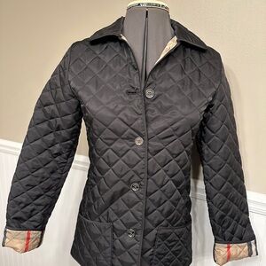 Burberry Black Quilted youth Kids Blazer